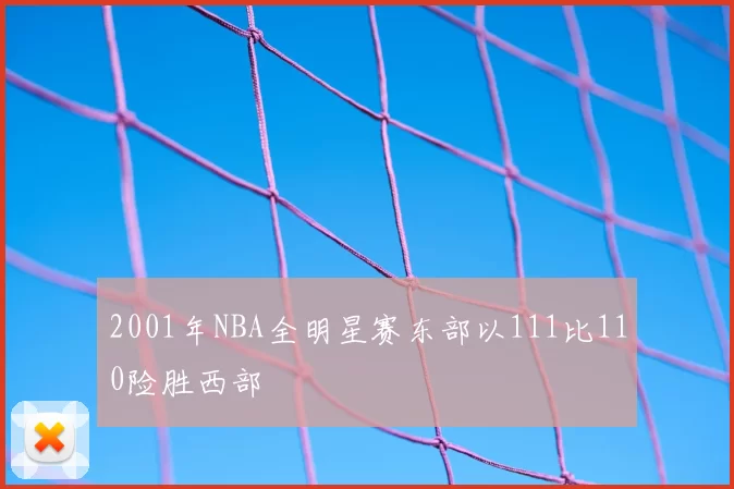 2001年NBA全明星赛东部以111比110险胜西部