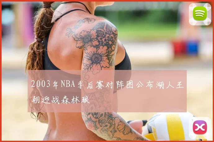 2003年NBA季后赛对阵图公布湖人王朝迎战森林狼